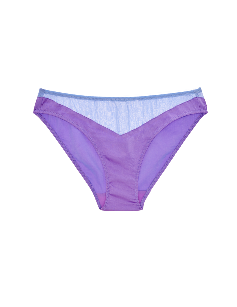 flat of purple silk panty