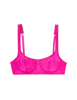 FLAT OF PINK SILK BRA