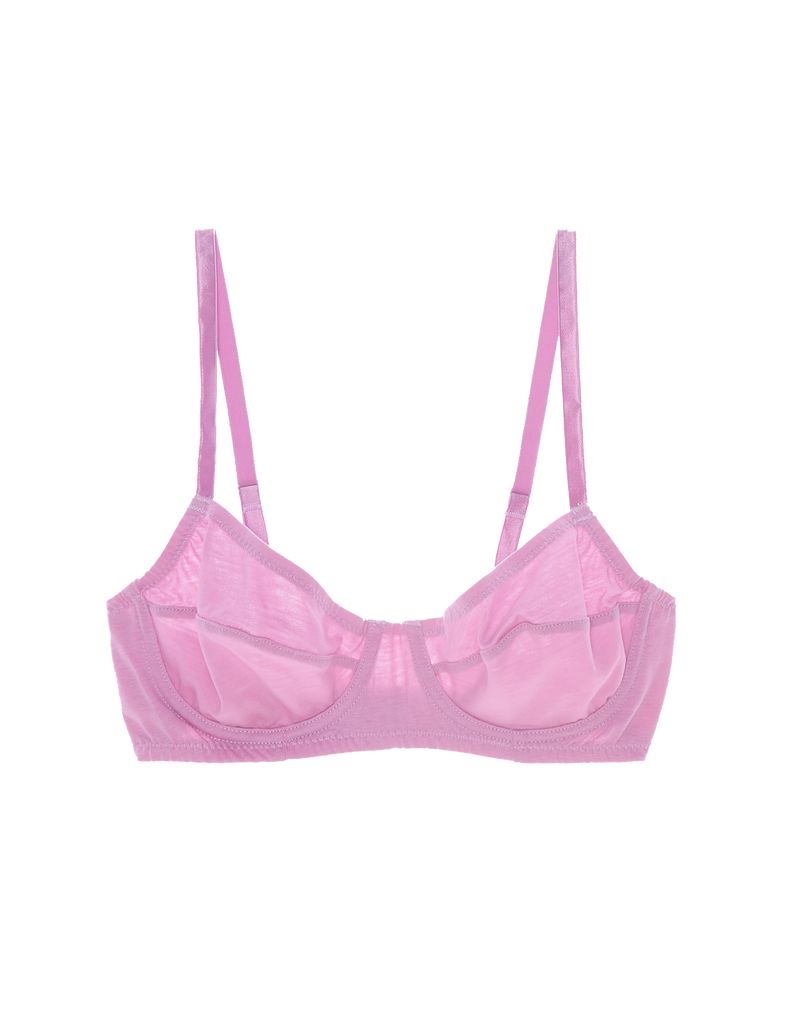 pink underwire bra